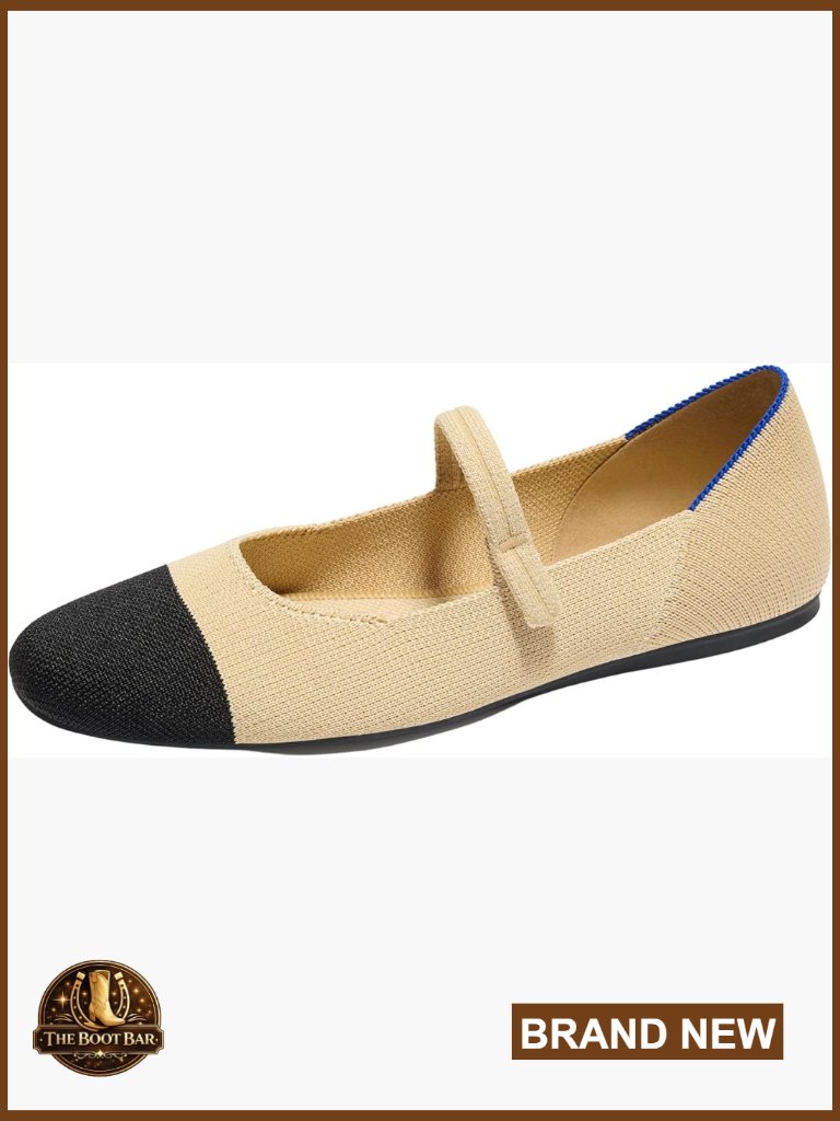 Women's Adjustable Strap Mary Jane Flat, Cushioned Insole, Machine Washable